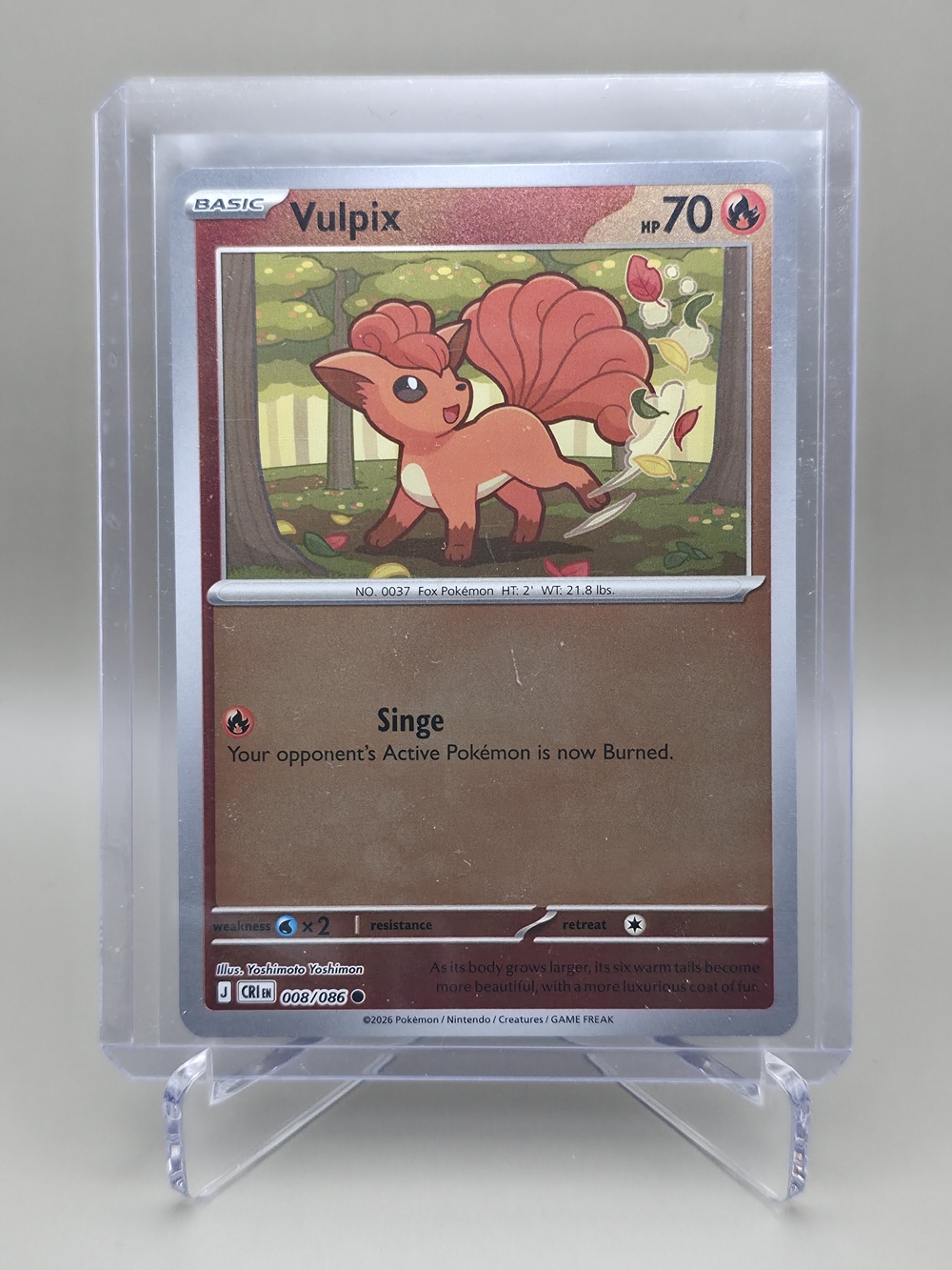 Pokémon TCG - Vulpix - Chaos Rising - Reverse Holo - 008/086